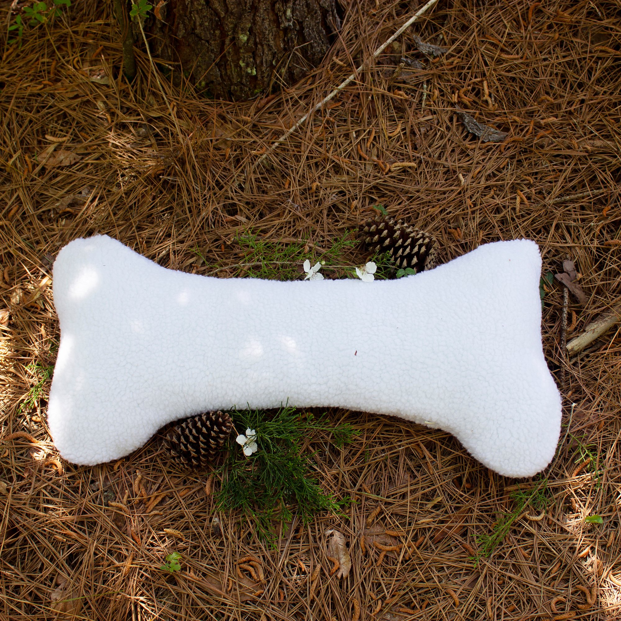 plush bone dog toy