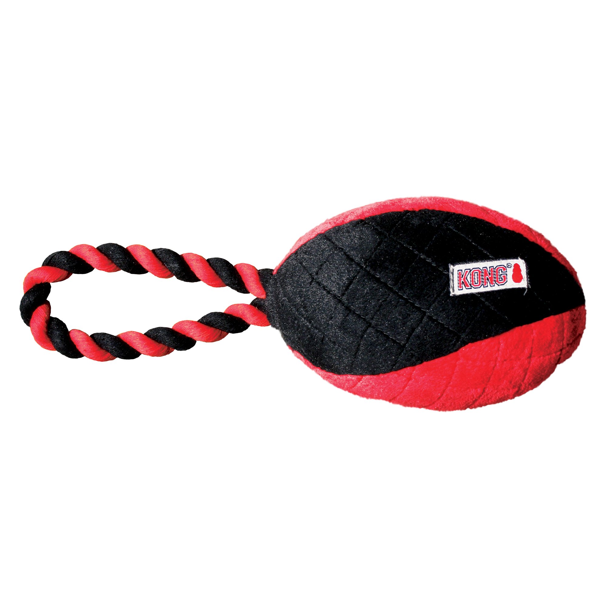 UPC 035585360072 KONG Crossbit Football with Rope Dog Toy, Small, Red