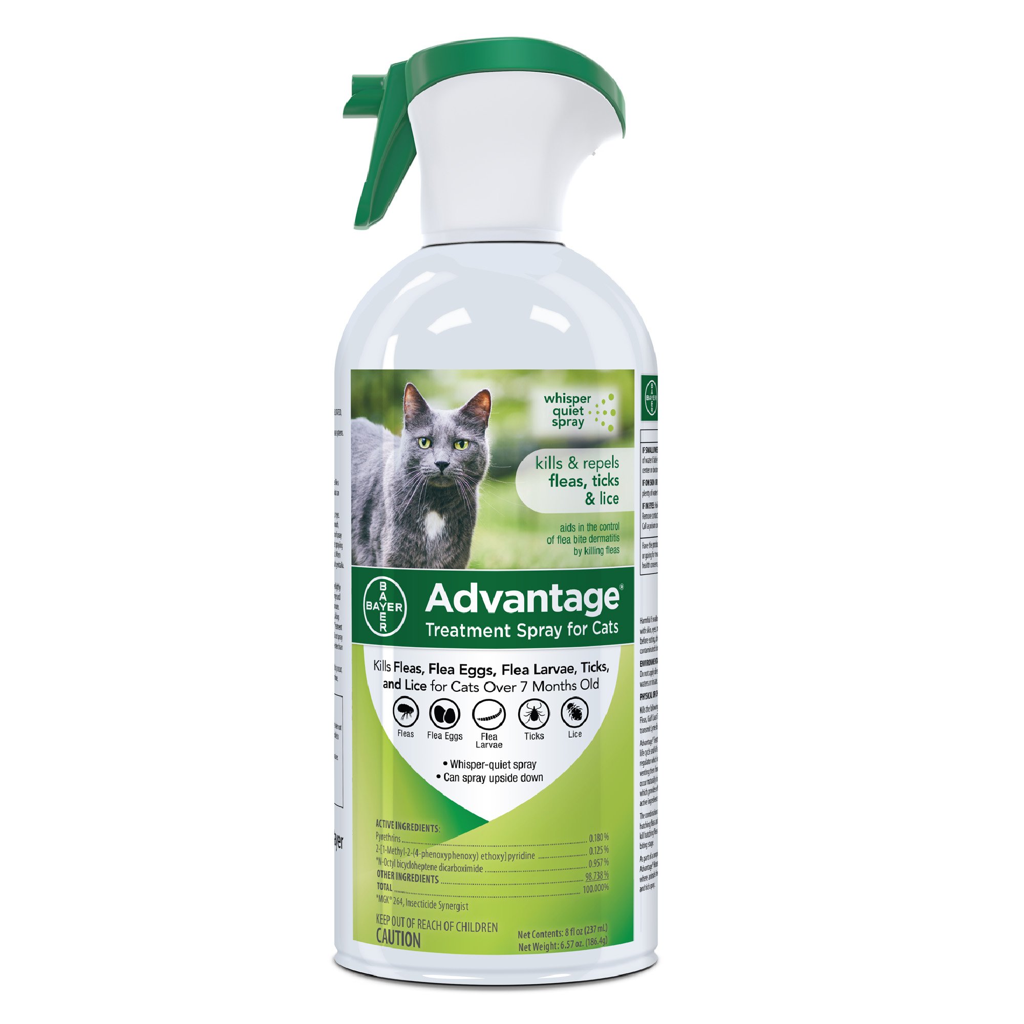 Advantage Flea & Tick Treatment Spray for Cats Petco