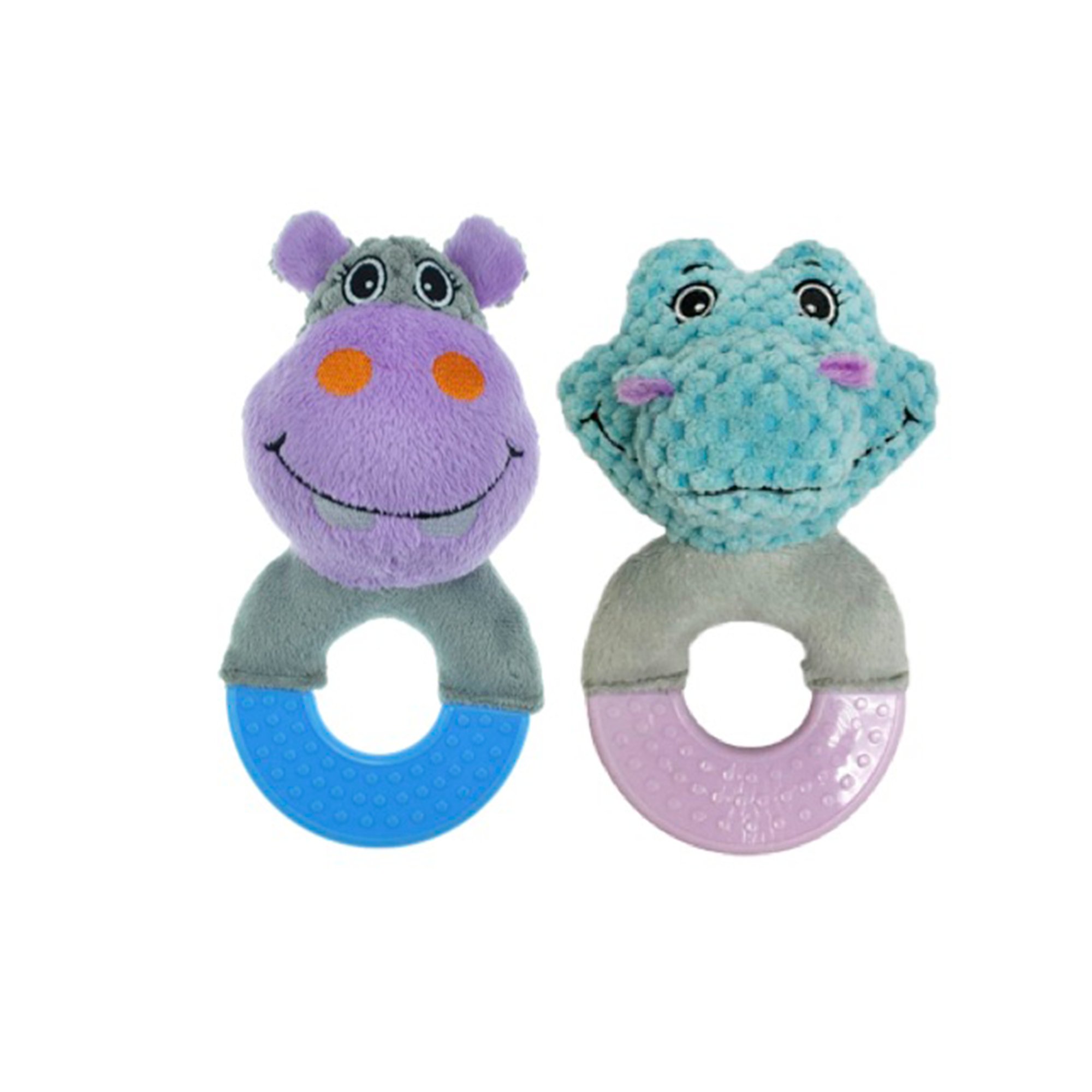 BarkABoo Chalked Up Teether Rings Assorted Dog Toy Petco