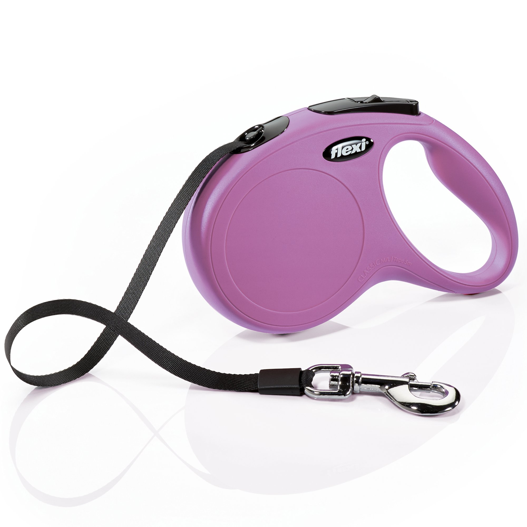 Flexi Classic Retractable Dog Leash in Pink, 16' Petco