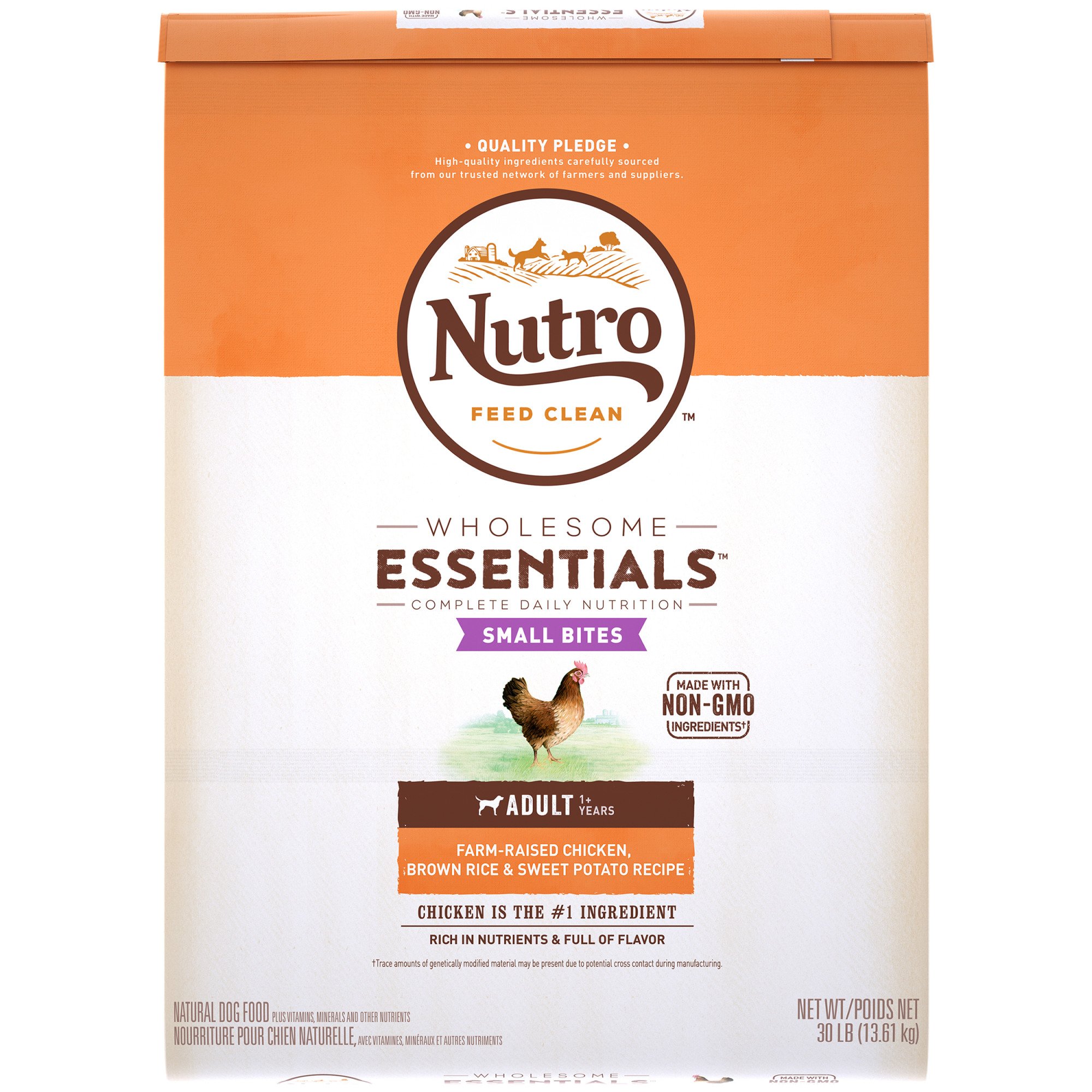 NUTRO WHOLESOME ESSENTIALS Small Bites FarmRaised Chicken, Brown Rice