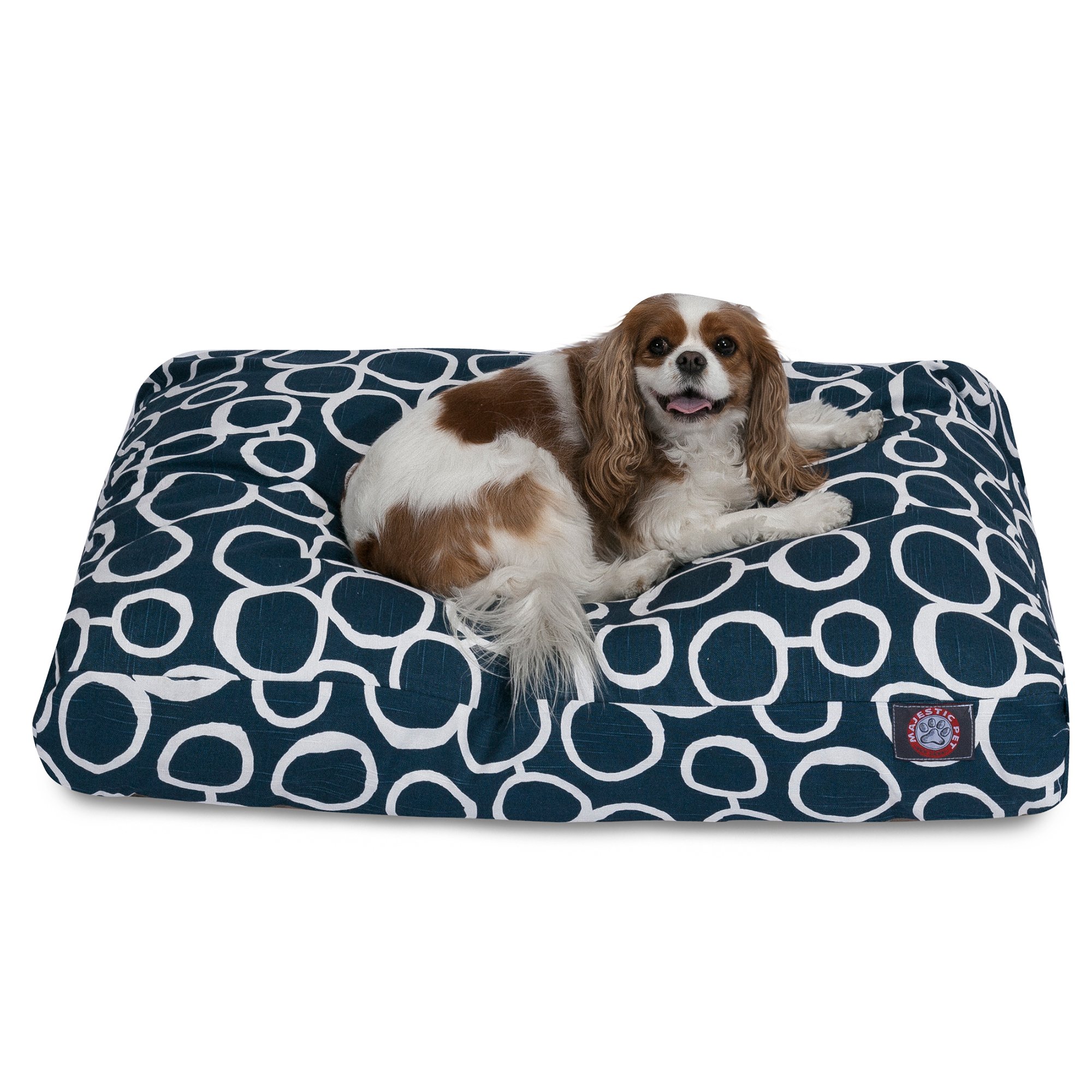Majestic Pet Fusion Navy Rectangle Pet Bed Petco