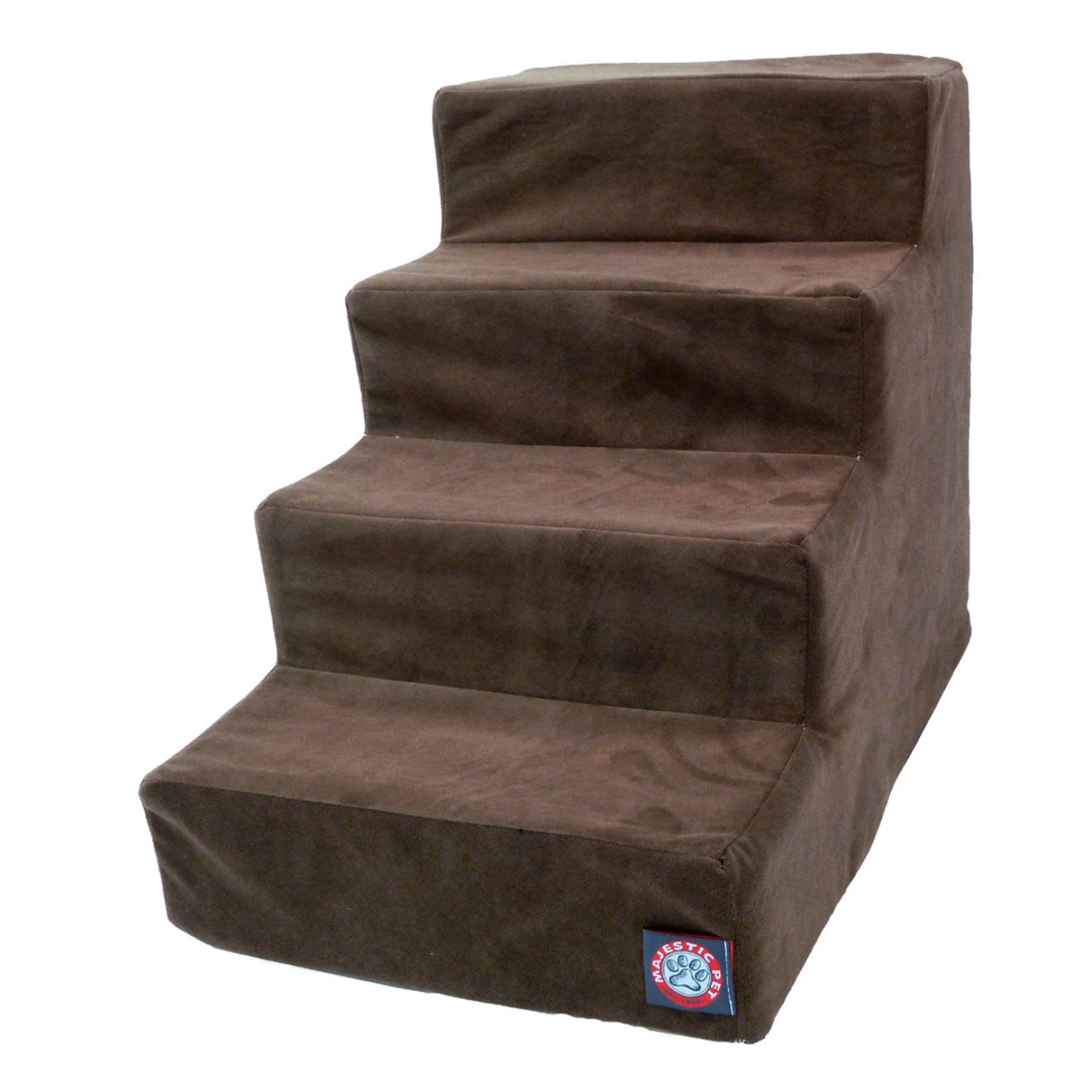 Majestic Pet Products 4Step Chocolate Suede Pet Stairs Petco