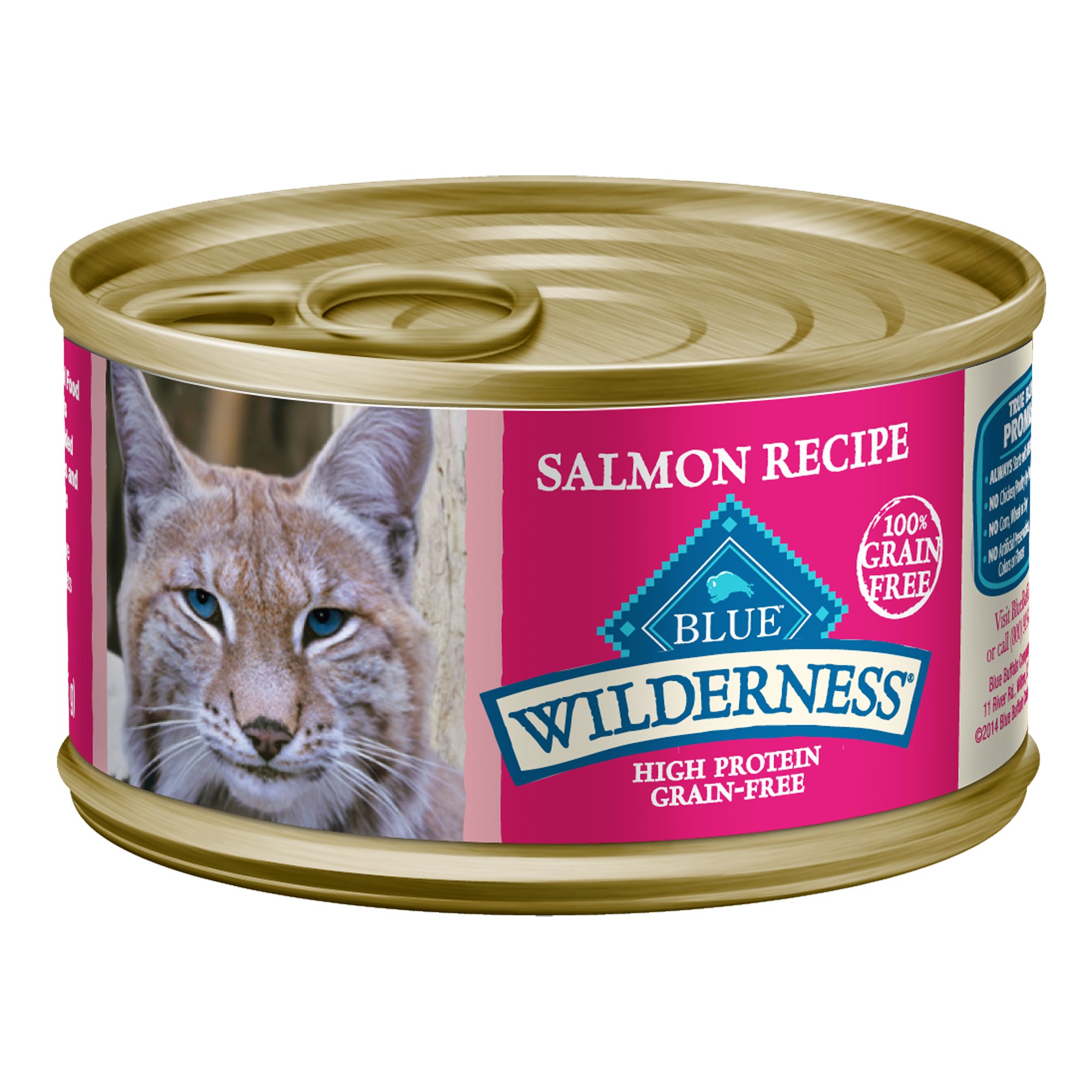 Blue Buffalo Blue Wilderness Salmon Recipe Wet Cat Food, 3 oz., Case of