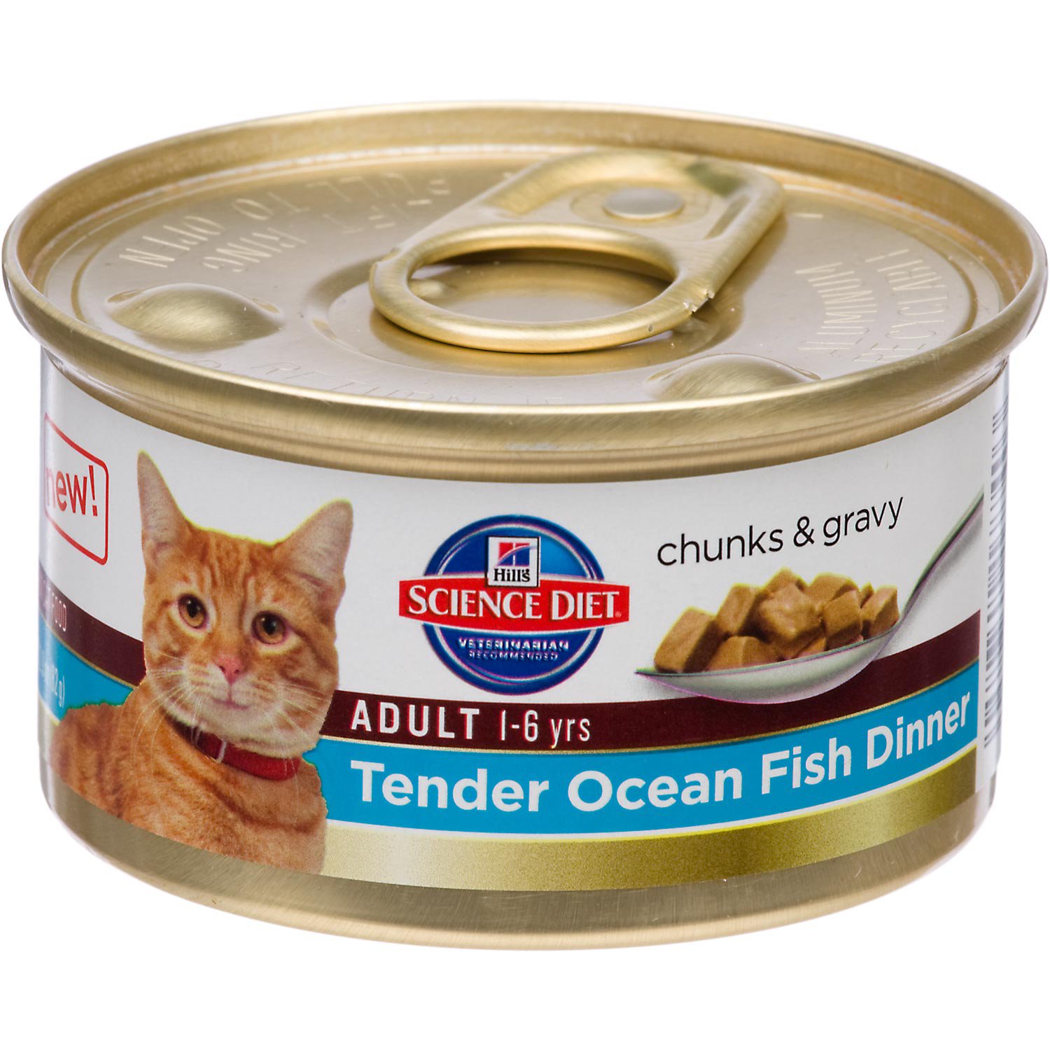 Hill's Science Diet Tender Ocean Fish Dinner Adult Canned Wet Cat Food, 5.5 oz., Case of 24 Petco