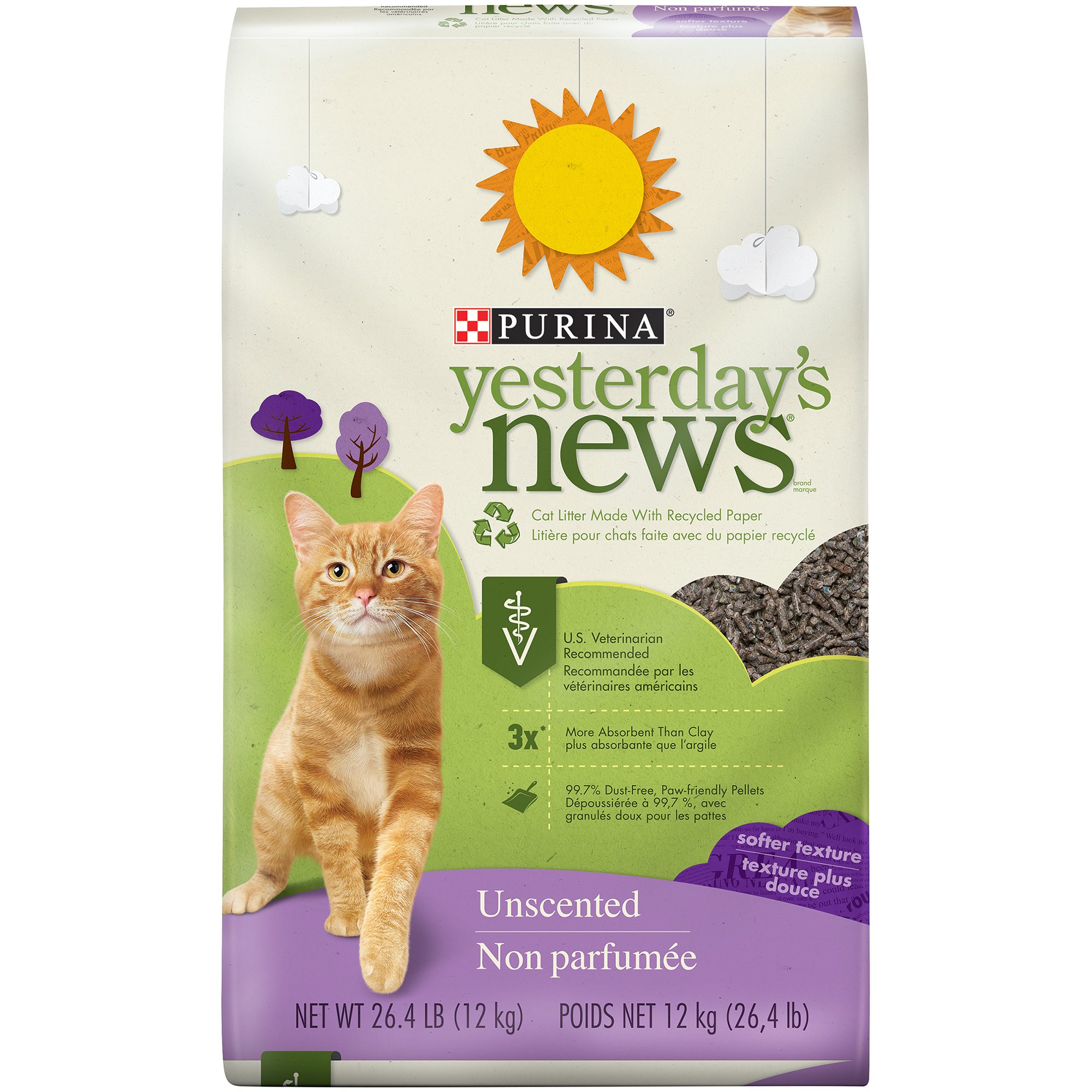 Purina Yesterday's News Softer Paper Pellet Unscented Cat Litter Petco
