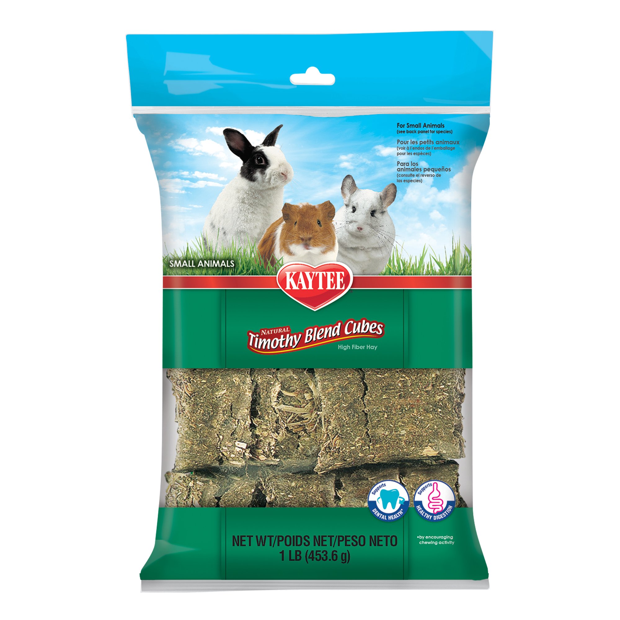 Kaytee Natural Timothy Hay Cubes for Rabbits & Small