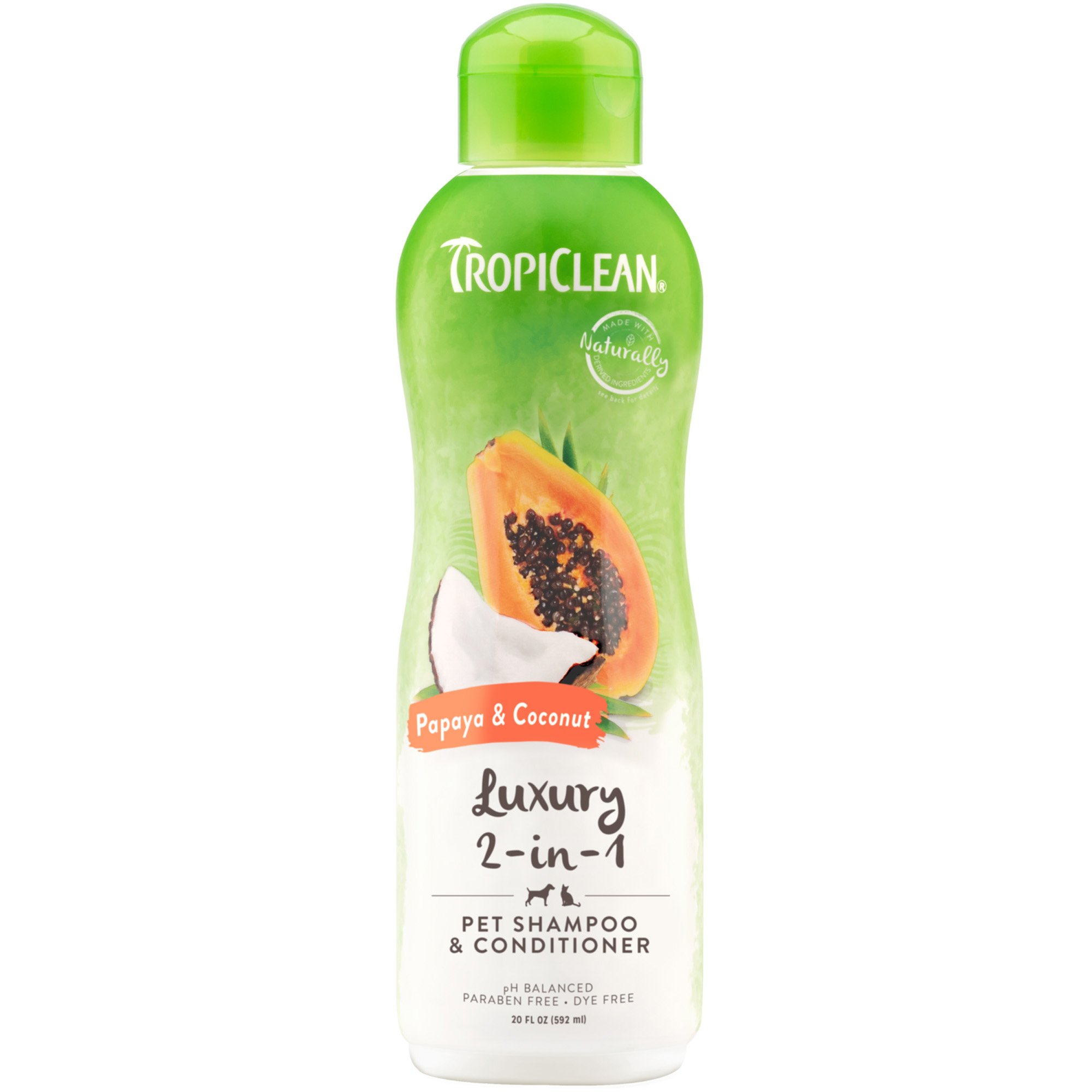 TropiClean Papaya Luxury 2 in 1 Shampoo Plus Conditioner Petco