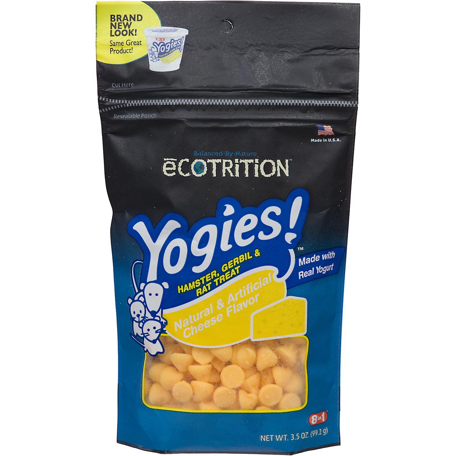 eCOTRITION Yogies Cheese Flavor Hamster, Gerbil, Rat Treats Petco