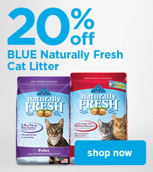 20% off BLUE Naturally Fresh Cat Litter - shop now