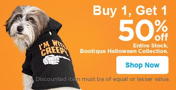 Buy 1, Get 1 50% off Entire Stock Bootique Halloween Collection - Shop Now