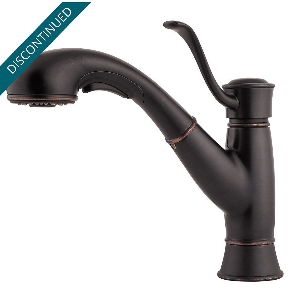 Tuscan Bronze Picardy 1 Handle Pull Out Kitchen Faucet 534 7RDY