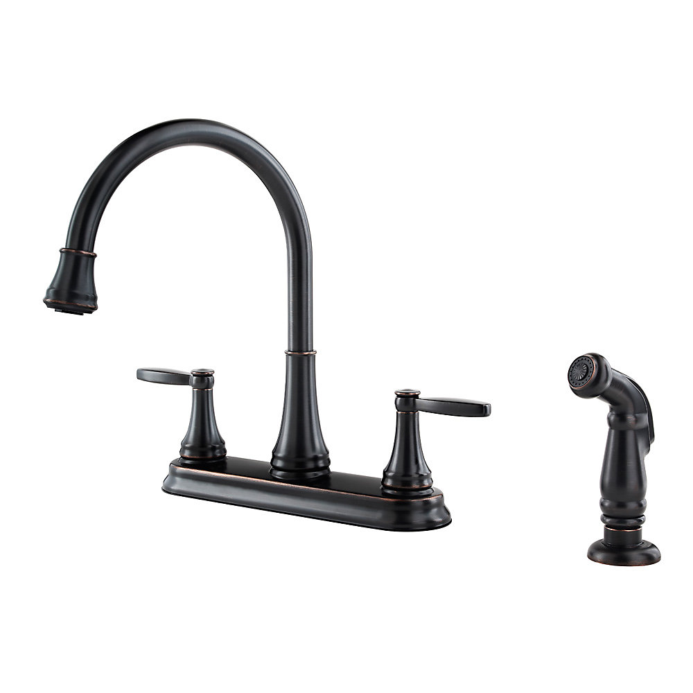 Tuscan Bronze Glenfield 2 Handle Kitchen Faucet F 036 4GFY