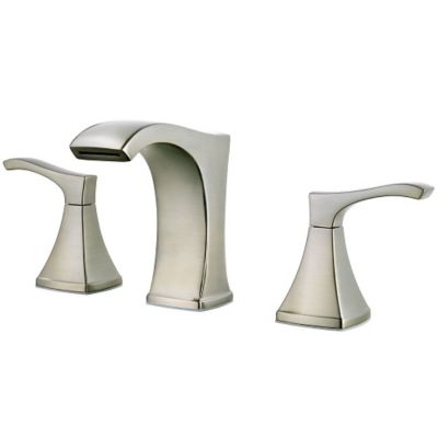 Spot Defense Brushed Nickel Venturi Widespread Bath Faucet LF