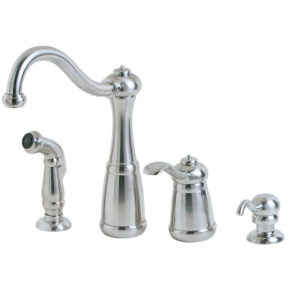 Stainless Steel Marielle 1 Handle Kitchen Faucet LG26 4NSS