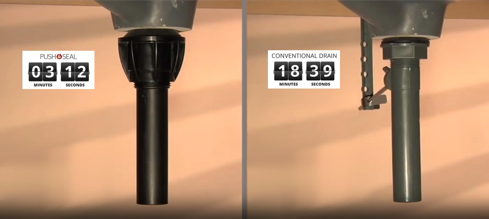 Push and Seal, ToolLess Drain Assembly Pfister Faucets