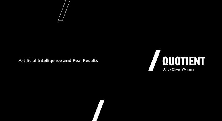 Play video showcasing how Quotient uses AI to deliver real business results by driving progress, managing risk, and creating opportunity.