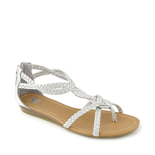 Shiekh Touch-S silver flat gladiator strappy sandal