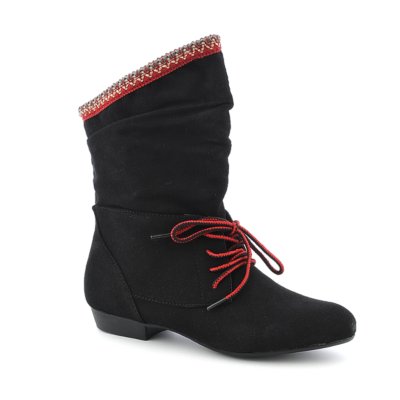 Bamboo Picnic03 womens ankle low heel boot