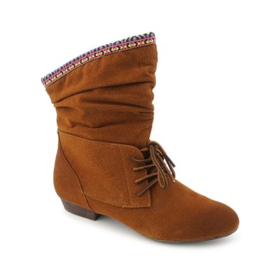 Bamboo Picnic03 womens ankle low heel boot