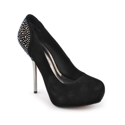 Society 86 Womens Riona-08 black platform high heel shoe | Shiekh Shoes