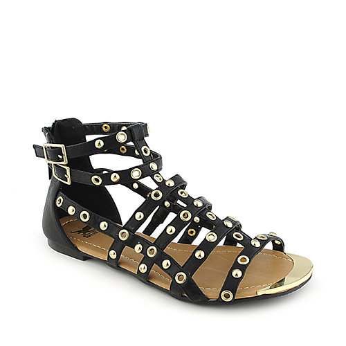 Shiekh Womens 097 Black Gladiator Sandal | Shiekh Shoes