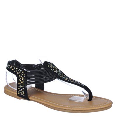 Top Moda Candy-5 Women's Black Thong Sandal | Shiekh Shoes