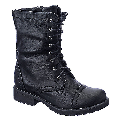 Women's Combat Boot Pk-05 Black | Shiekh Shoes