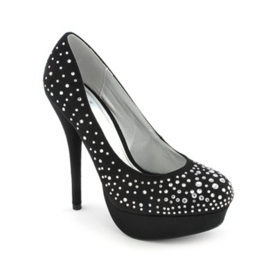 Delicious Lure-S black platform high heel pump