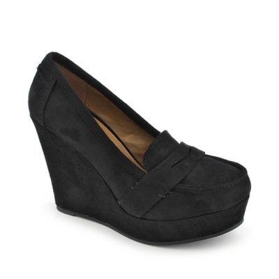 Soda Patio-S Women's Black Casual Wedge Shoes | Shiekh Shoes