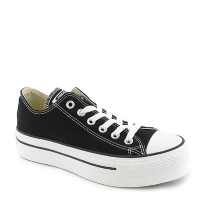 Converse Chuck Taylor Women's Black Platform Casual Lace-Up Sneaker ...