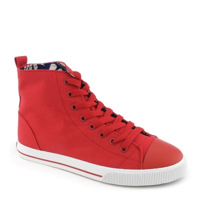 Levi's high top red sneaker for womens at Shiekh Shoes