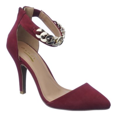 Glaze Willow-20 womens burgundy high heel dress shoes