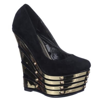 black with gold dress shoes