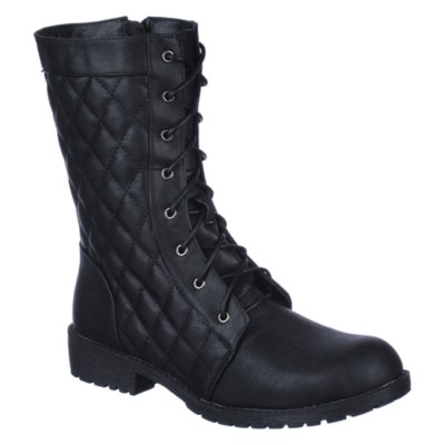 Buy Sotila-3 womens low heel combat boots | Shiekhshoes