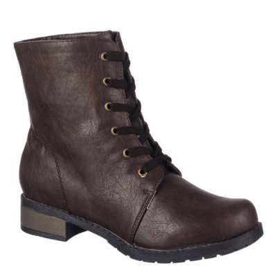 Bamboo Croft-29 Women's Brown Low Heel Boots | Shiekh Shoes