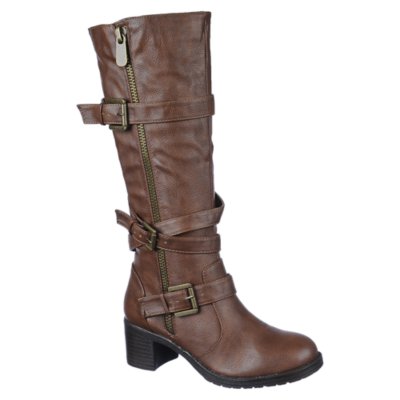 Bamboo Quentin-05 Women's Chestnut Knee High Boots | Shiekh Shoes