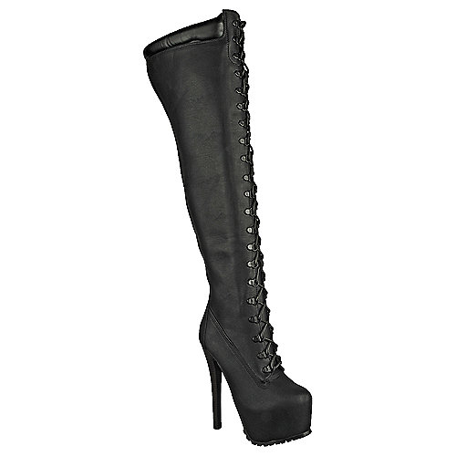 Shiekh Jaylo-28 Women's Black Thigh-High Boots | Shiekh Shoes
