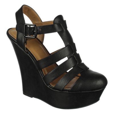 Shiekh Citrus-S Women's Black Wedge Shoe | Shiekh Shoes