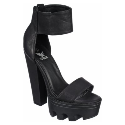 Shiekh Vive 04 Womens Black Chunky Platform Heel | Shiekh Shoes