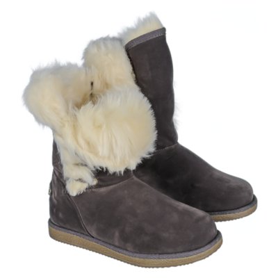 Women's Grey Fur Boot Urban Fur | Shiekh Shoes