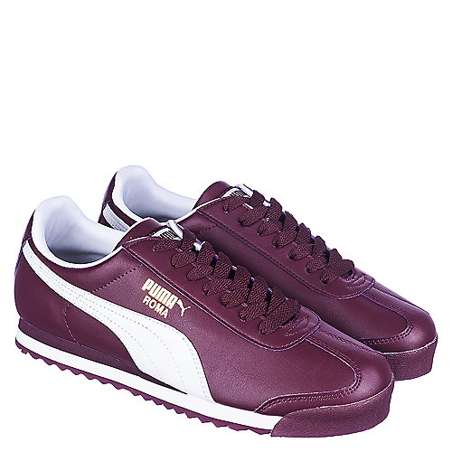 Puma Roma Basic Men's Burgundy Casual Lace-Up Shoes | Shiekh Shoes