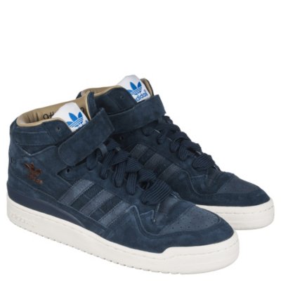 Adidas Forum Mid Men's Navy Athletic Lifestyle Sneaker | Shiekh Shoes