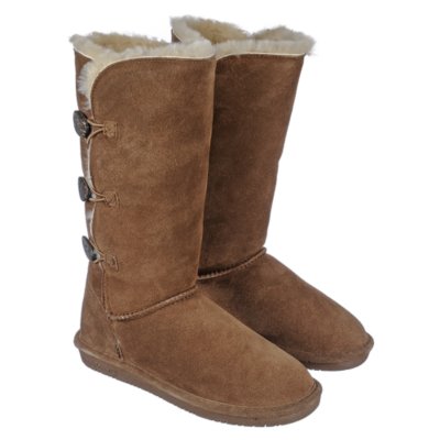 BearPaw Lauren Women's Hickory Flat Fur Boots | Shiekh Shoes
