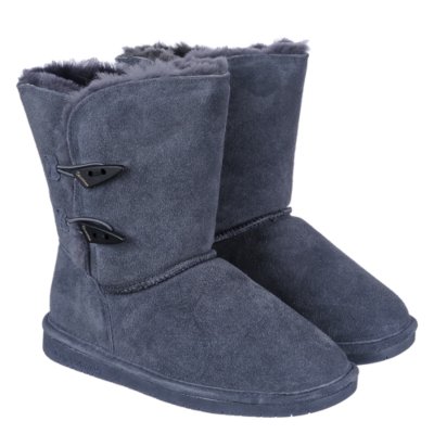 Bearpaw Abigail Women Grey Flat Fur Boots | Shiekh Shoes