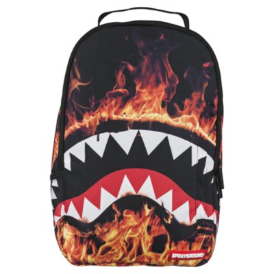 Sprayground Fire Shark MultiColor Backpack Shiekh Shoes