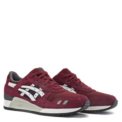 asics burgundy trainers
