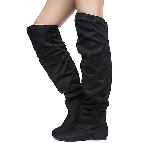 Shiekh Vickie HI Pocket Women's Black Knee High Boots | Shiekh Shoes