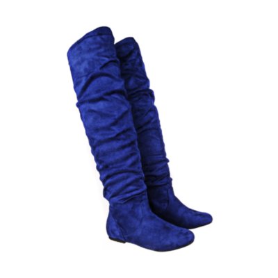 Shiekh Vickie HI Pocket Women's Blue Knee High Boots | Shiekh Shoes
